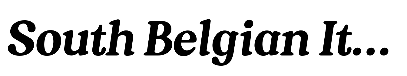 South Belgian Italic